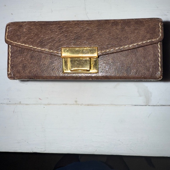 Vintage Gucci Italian Leather Jewelry & Travel Case – Monogrammed Made in Italy - Picture 3 of 10